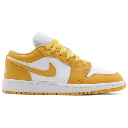 Air Jordan 1 GS 'Pollen' White/Pollen 553560 171 AJ 1 Sneakers