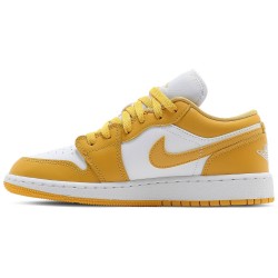 Air Jordan 1 GS 'Pollen' White/Pollen 553560 171 AJ 1 Sneakers