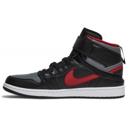 Air Jordan 1 High FlyEase 'Smoke Grey Gym Red' Black/Smoke Grey/White/Gym Red CQ3835 006 AJ 1 Sneakers