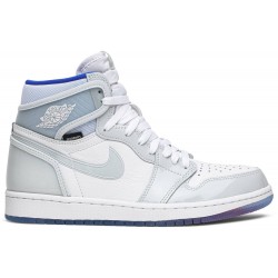 Air Jordan 1 High Zoom 'Racer Blue' White/Racer Blue/White CK6637 104 AJ 1 Sneakers