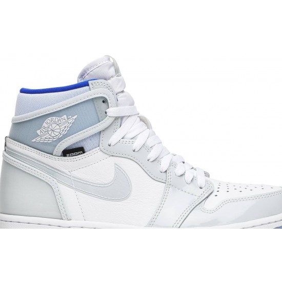 Air Jordan 1 High Zoom Racer Blue White/Racer Blue/White CK6637 104 AJ 1 Sneakers