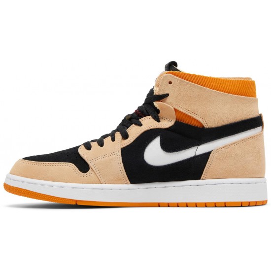 Air Jordan 1 High Zoom Comfort Pumpkin Spice White Onyx/Cardinal Red/BlackCT0978 200 AJ 1 Sneakers