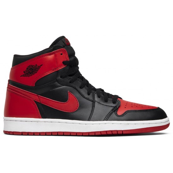 Air Jordan 1 Retro Bred 2001 Black/Varsity Red 136066 061 AJ 1 Sneakers