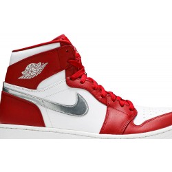 Air Jordan 1 Retro High 'Silver Medal' Gym Red/Metallic Silver-White 332550 60 AJ 1 Sneakers