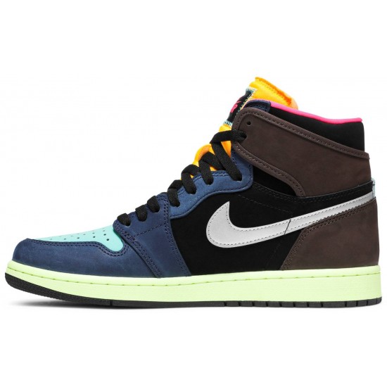 Air Jordan 1 Retro High Tokyo Bio Hack Baroque Brown/Black/Laser Orange/Racer Pink555088 201 AJ 1 Sneakers