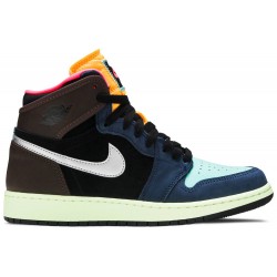 Air Jordan 1 Retro High GS 'Tokyo Bio Hack' Baroque Brown/Black/Laser Orange/Racer Pink 575441 201 AJ 1 Sneakers