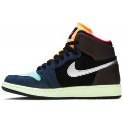 Air Jordan 1 Retro High GS 'Tokyo Bio Hack' Baroque Brown/Black/Laser Orange/Racer Pink 575441 201 AJ 1 Sneakers