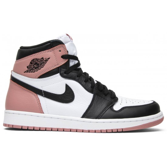 Air Jordan 1 Retro High NRG Rust Pink White/Rust Pink-Black 861428 101 AJ 1 Sneakers