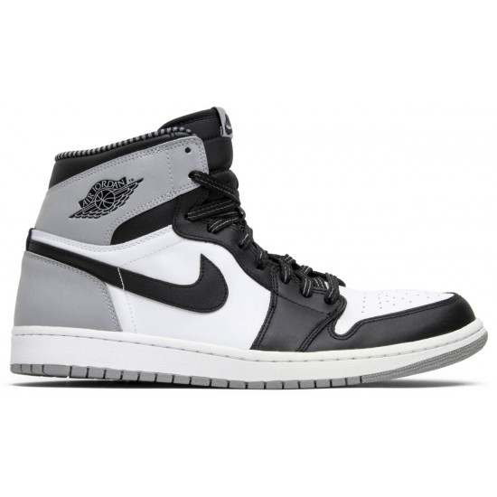 Air Jordan 1 Retro High OG Barons White/Black-Wolf Grey 555088 104 AJ 1 Sneakers