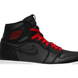 Air Jordan 1 Retro High OG 'Black Gym Red' Black/Metallic Silver/Gym Red/Black 555088 060 AJ 1 Sneakers