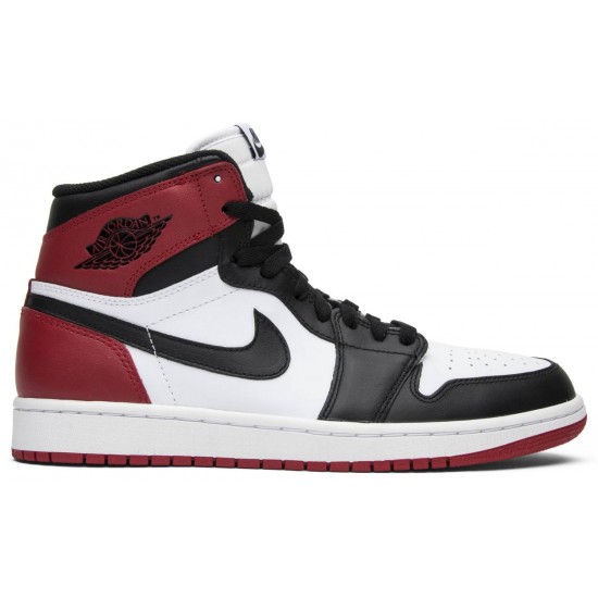 Air Jordan 1 Retro High OG Black Toe 2013 White/Black-Gym Red 555088 184 AJ 1 Sneakers