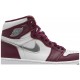 Air Jordan 1 Retro High OG Bordeaux Bordeaux/White/Metallic Silver555088 611 AJ 1 Sneakers