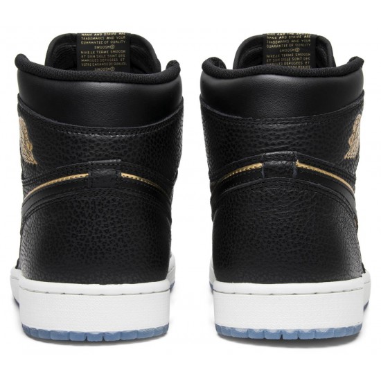 Air Jordan 1 Retro High OG City of Flight Black/Summit White-Metallic Gold 555088 031 AJ 1 Sneakers