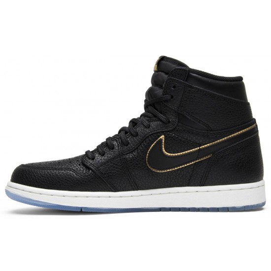 Air Jordan 1 Retro High OG City of Flight Black/Summit White-Metallic Gold 555088 031 AJ 1 Sneakers