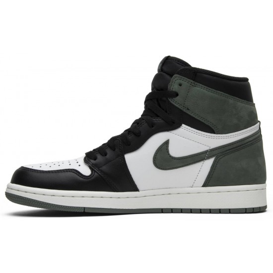 Air Jordan 1 Retro High OG Clay Green Summit White/Clay Green-Black 555088 135 AJ 1 Sneakers