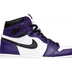 Air Jordan 1 Retro High OG 'Court Purple 2.0' Court Purple/White/Black555088 500 AJ 1 Sneakers