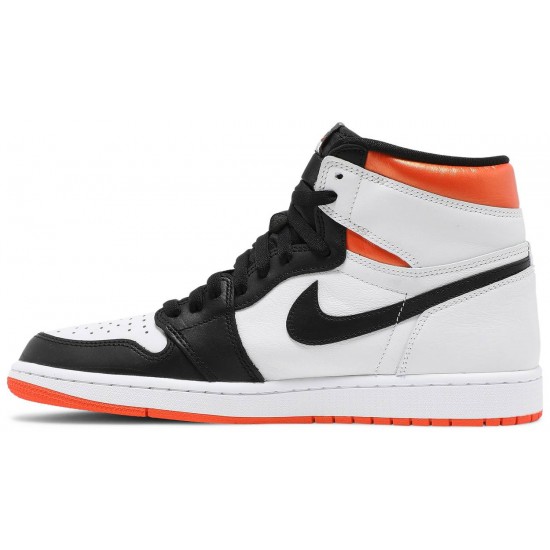 Air Jordan 1 Retro High OG Electro Orange White/Electro Orange/Black555088 180 AJ 1 Sneakers