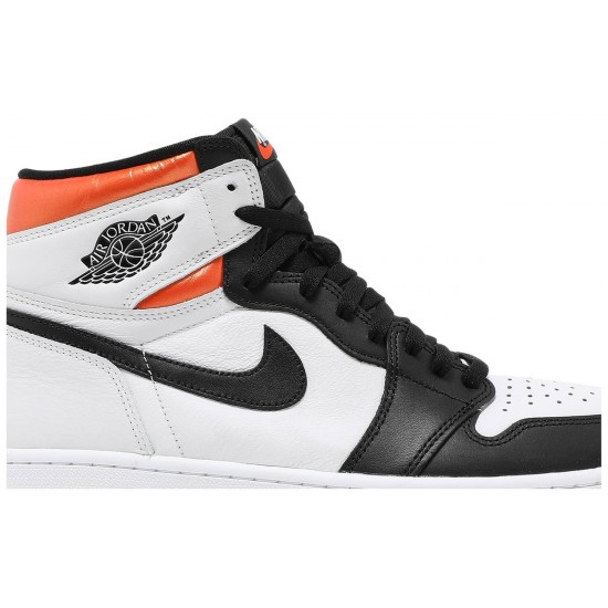 Air Jordan 1 Retro High OG Electro Orange White/Electro Orange/Black555088 180 AJ 1 Sneakers