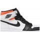 Air Jordan 1 Retro High OG Electro Orange White/Electro Orange/Black555088 180 AJ 1 Sneakers