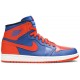 Air Jordan 1 Retro High OG Knicks Game Royal/Team Orange-Gm Ryl 555088 407 AJ 1 Sneakers