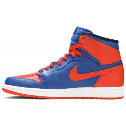 Air Jordan 1 Retro High OG 'Knicks' Game Royal/Team Orange-Gm Ryl 555088 407 AJ 1 Sneakers