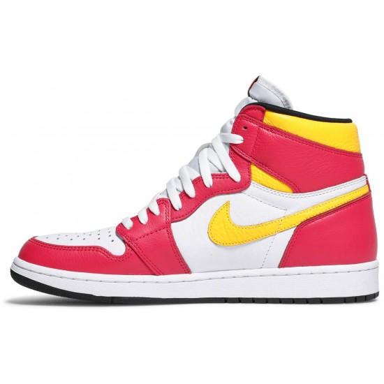 Air Jordan 1 Retro High OG Light Fusion Red Light Fusion Red/White/Laser Orange/Black555088 603 AJ 1 Sneakers