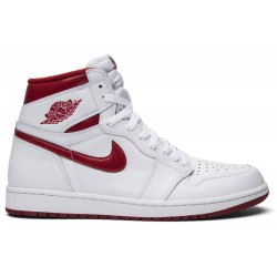 Air Jordan 1 Retro High OG 'Metallic Red' White/Varsity Red 555088 103 AJ 1 Sneakers