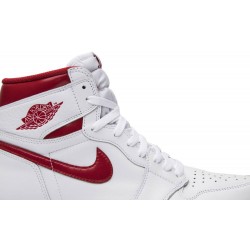 Air Jordan 1 Retro High OG 'Metallic Red' White/Varsity Red 555088 103 AJ 1 Sneakers