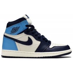 Air Jordan 1 Retro High OG 'Obsidian' Sail/Obsidian/University Blue555088 140 AJ 1 Sneakers