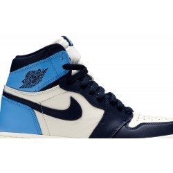 Air Jordan 1 Retro High OG 'Obsidian' Sail/Obsidian/University Blue555088 140 AJ 1 Sneakers