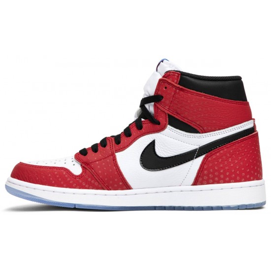 Air Jordan 1 Retro High OG Origin Story Gym Red/White-Black-Photo Blue555088 602 AJ 1 Sneakers