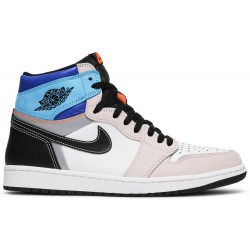 Air Jordan 1 Retro High OG 'Prototype' White/Multi-Color/Total OrangeDC6515 100 AJ 1 Sneakers