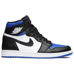 Air Jordan 1 Retro High OG 'Royal Toe' Black/White-Game Royal-Black555088 041 AJ 1 Sneakers