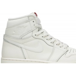 Air Jordan 1 Retro High OG 'Sail' Sail/Sail-University Red 555088 114 AJ 1 Sneakers