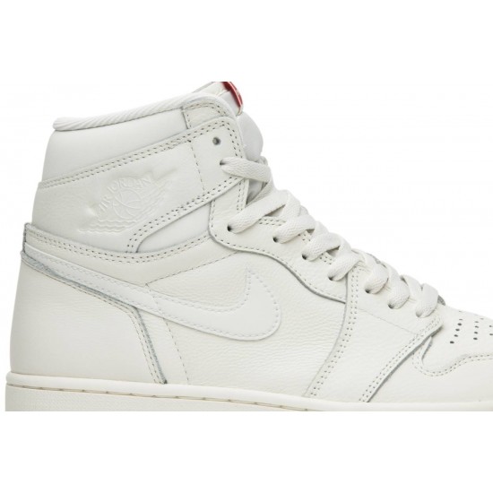 Air Jordan 1 Retro High OG Sail Sail/Sail-University Red 555088 114 AJ 1 Sneakers