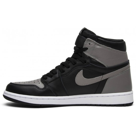 Air Jordan 1 Retro High OG Shadow 2018 Black/White-Medium Grey555088 013 AJ 1 Sneakers