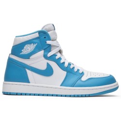 Air Jordan 1 Retro High OG 'UNC' White/Dark Powder Blue 555088 117 AJ 1 Sneakers