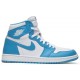 Air Jordan 1 Retro High OG UNC White/Dark Powder Blue 555088 117 AJ 1 Sneakers