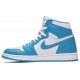 Air Jordan 1 Retro High OG UNC White/Dark Powder Blue 555088 117 AJ 1 Sneakers