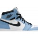 Air Jordan 1 Retro High OG University Blue White/University Blue/Black555088 134 AJ 1 Sneakers