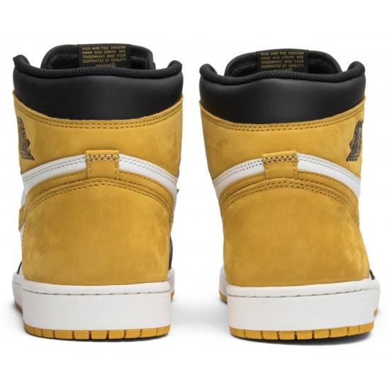 Air Jordan 1 Retro High OG Yellow Ochre Summit White/Yellow Ochre-Black 555088 109 AJ 1 Sneakers