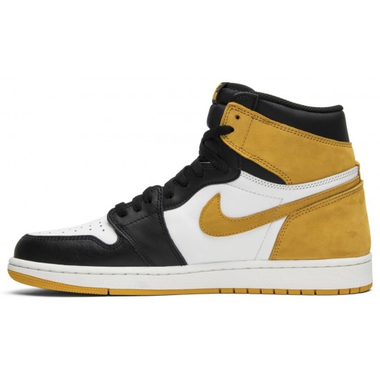 Air Jordan 1 Retro High OG Yellow Ochre Summit White/Yellow Ochre-Black 555088 109 AJ 1 Sneakers