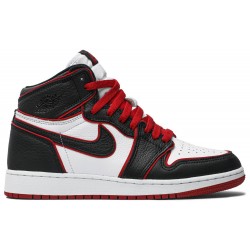 Air Jordan 1 Retro High OG BG 'Bloodline' Black/Gym Red/White 575441 062 AJ 1 Sneakers