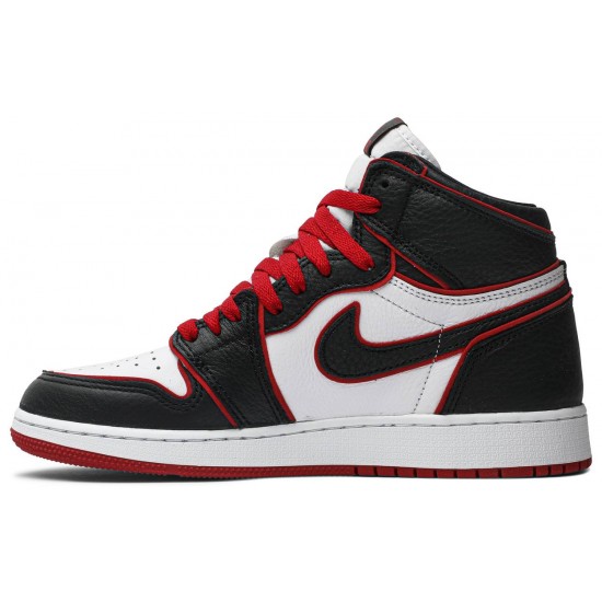 Air Jordan 1 Retro High OG BG Bloodline Black/Gym Red/White 575441 062 AJ 1 Sneakers