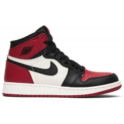 Air Jordan 1 Retro High OG BG 'Bred Toe' Gym Red/Summit White 575441 610 AJ 1 Sneakers