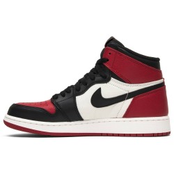 Air Jordan 1 Retro High OG BG 'Bred Toe' Gym Red/Summit White 575441 610 AJ 1 Sneakers