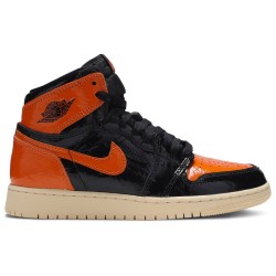 Air Jordan 1 Retro High OG BG 'Shattered Backboard 3.0' Black/Pale Vanilla/Starfish 575441 028 AJ 1 Sneakers