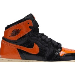 Air Jordan 1 Retro High OG BG 'Shattered Backboard 3.0' Black/Pale Vanilla/Starfish 575441 028 AJ 1 Sneakers