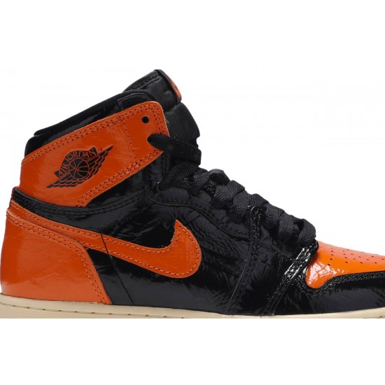 Air Jordan 1 Retro High OG BG Shattered Backboard 3.0 Black/Pale Vanilla/Starfish 575441 028 AJ 1 Sneakers