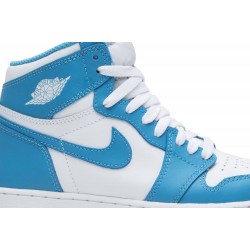 Air Jordan 1 Retro High OG BG 'UNC' White/Dark Powder Blue 575441 117 AJ 1 Sneakers